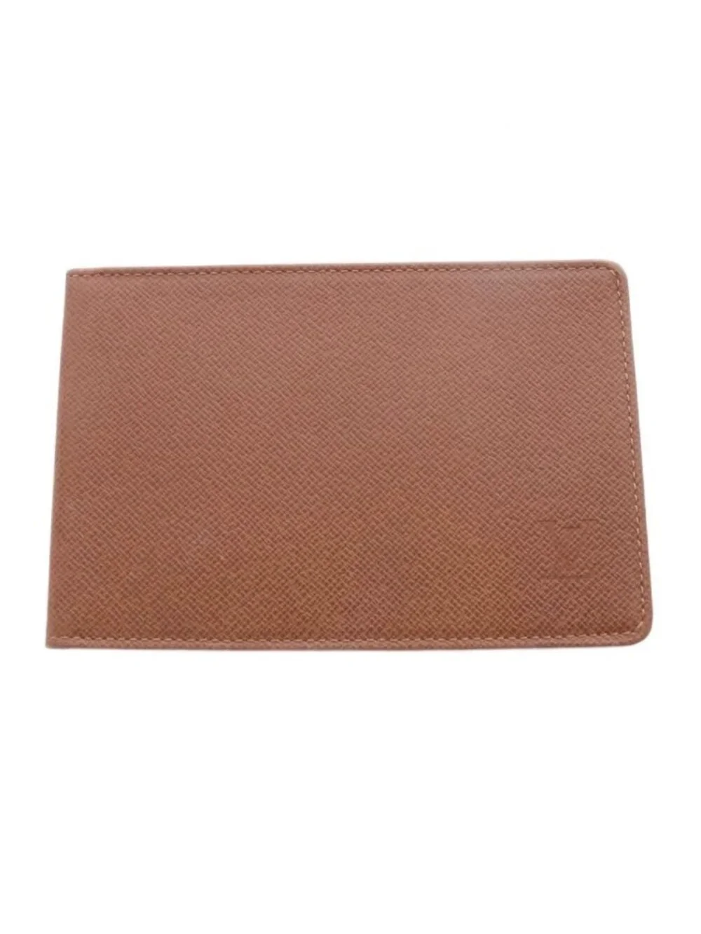 Louis Vuitton Card Slot Leather Logo Brown